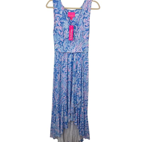 Lilly Pulitzer Womens Moana Maxi Dress Size S Summer Boca Blue Sea What I  See